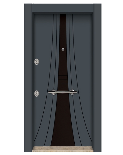 1592 Statik Kasa Düz Model Çelik Kapı