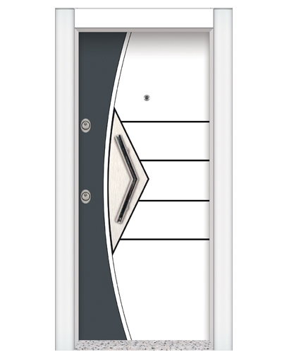 1596 Statik Kasa Düz Model Çelik Kapı