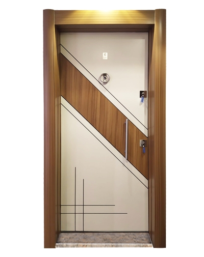 2578 Eskitme Kasalı Düz Model Çelik Kapı